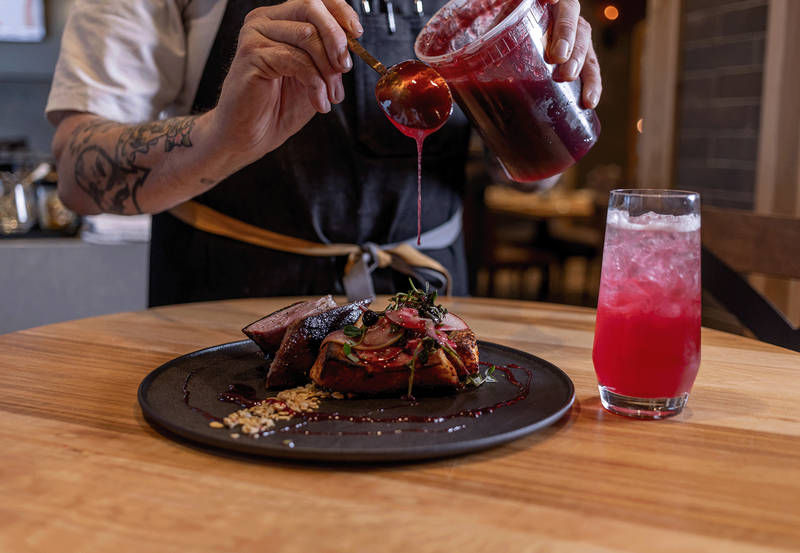 farm to table dining at boutique hotel in virginia