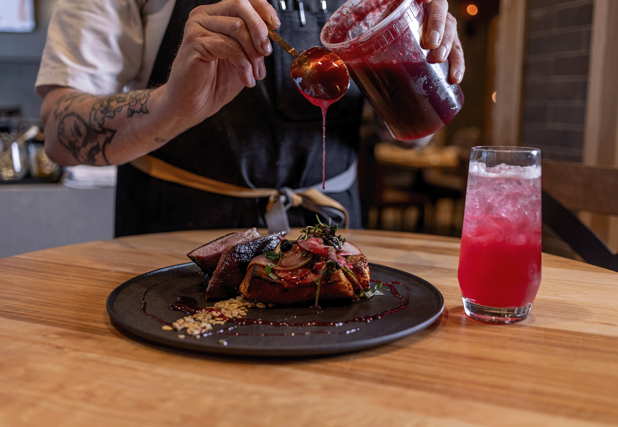 farm to table dining at boutique hotel in virginia